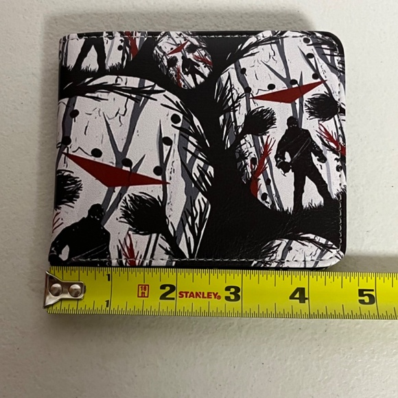 Friday The 13th Jason Voorhees Pleather Wallet Horror Movie Scary Pamela 80s - Picture 6 of 6